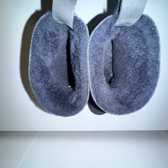 No.6 Pull-on Shearling Mid-Heel Boots Blue Suede size 36 Women SZ 6 EUC - Picture 6 of 10